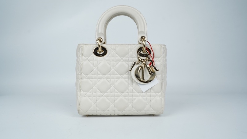 Túi Dior Lady trắng (09-MA-0128) szS KG+