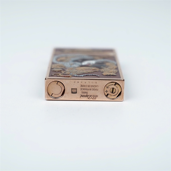 Bật lửa S.T Dupont nâu hình rồng rắn (80LPH60) KG+