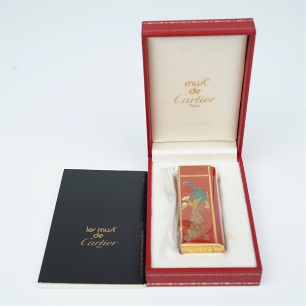 Bật lửa Cartier đỏ hình công (1A82742) KG+