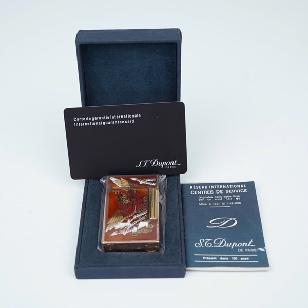 Bật lửa S.T Dupont nâu hình phượng (7JAA30) KG+