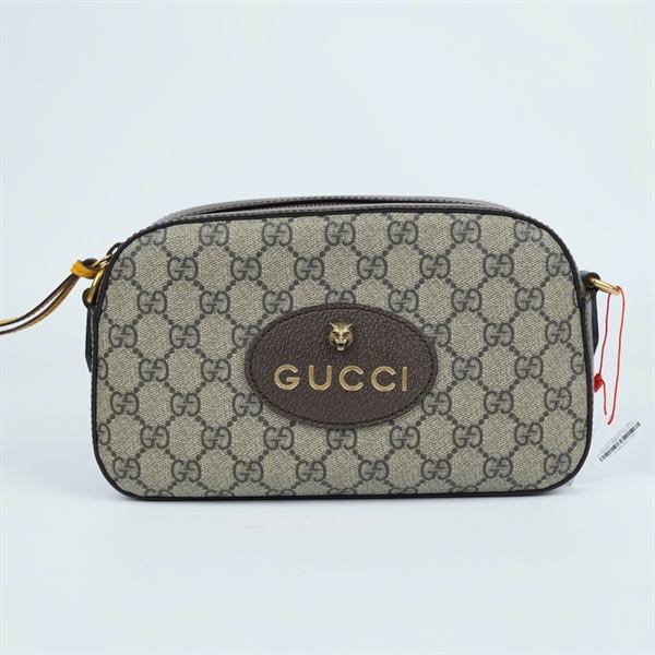 Túi GG đeo chéo xám (476466-498879) sz24 (HT) KG+