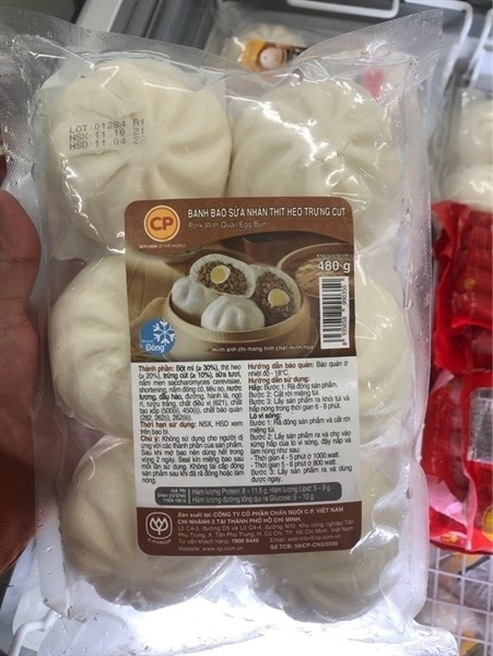 Bánh bao thịt heo trứng cút 480g