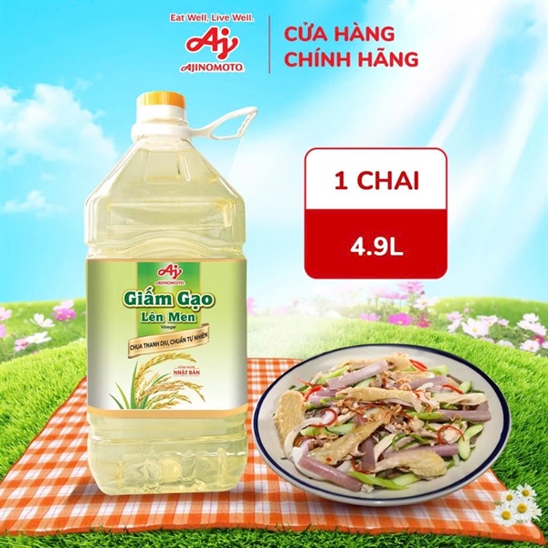 Giấm Gạo Lên Men "Ajinomoto" 4.9l/Chai