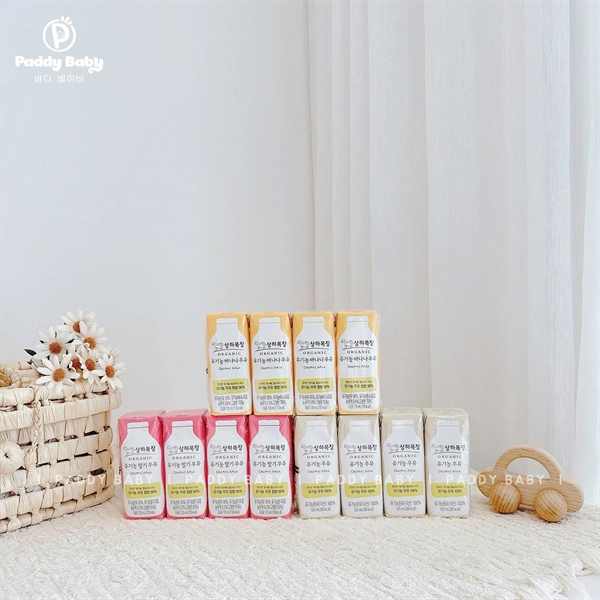 Sữa organic Maeil vị tự nhiên, 200ml/hộp, 24 hộp/thùng- Sangha Organic Hàn Quốc cho bé từ 1 tuổi