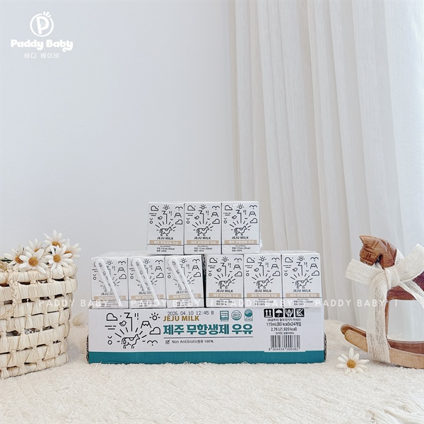 Sữa tươi không kháng sinh Jeju (115ml/hộp)