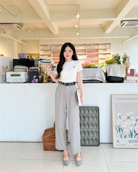 Quần sọc kẻ + belt 730 K