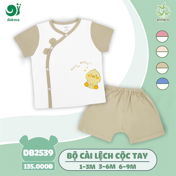 DB2539 - 3M/9M Bộ cài lệch cộc tay