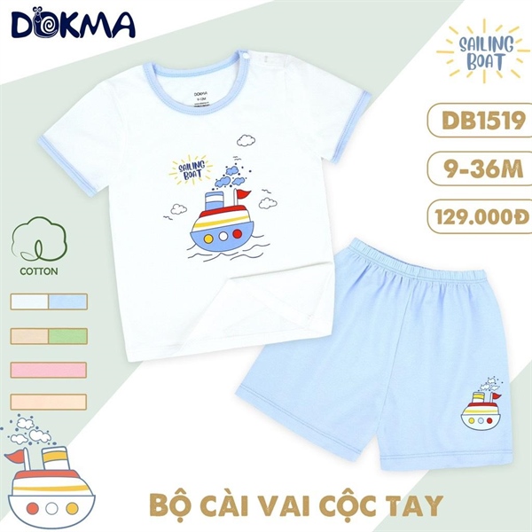 DB1519 - 9M/3Y Bộ cài vai cộc tay