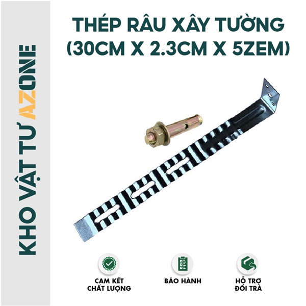 Thép râu xây tường - (30cm x 2.3cm x 5zem)