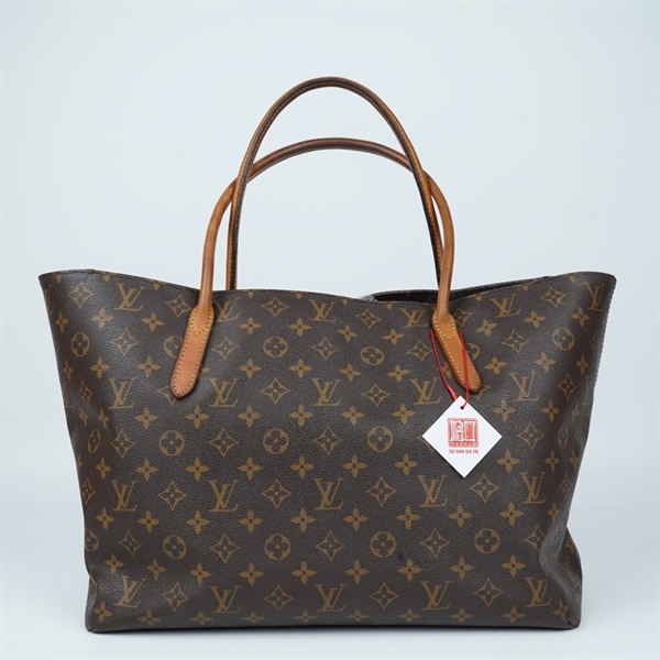 Túi LV tote hoa nâu 45cm KG+