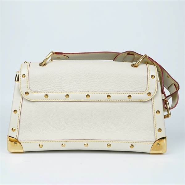 Túi LV lockit trắng đính đinh tán vàng 30cm KG+