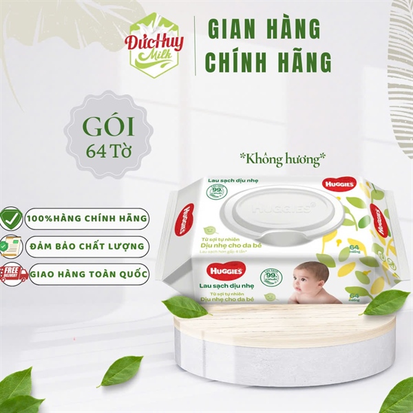Khăn giấy ướt Huggies 80 tờ