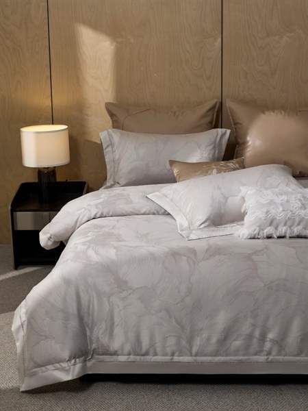 Bộ ga Gấm ghi | 100s Cotton dệt jacquard màu (NIMOS – loài oải hương) - NL02