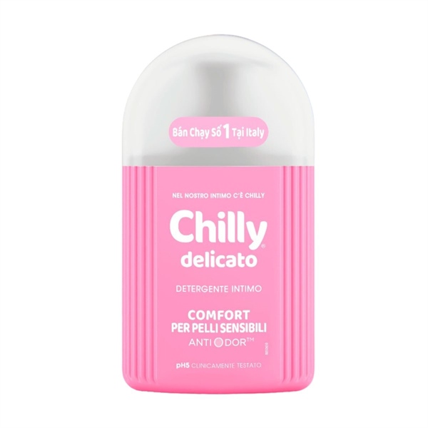 Dung dịch vệ sinh Chilly Delicato Detergente intimo Anti Odor - Chai 200ml 2