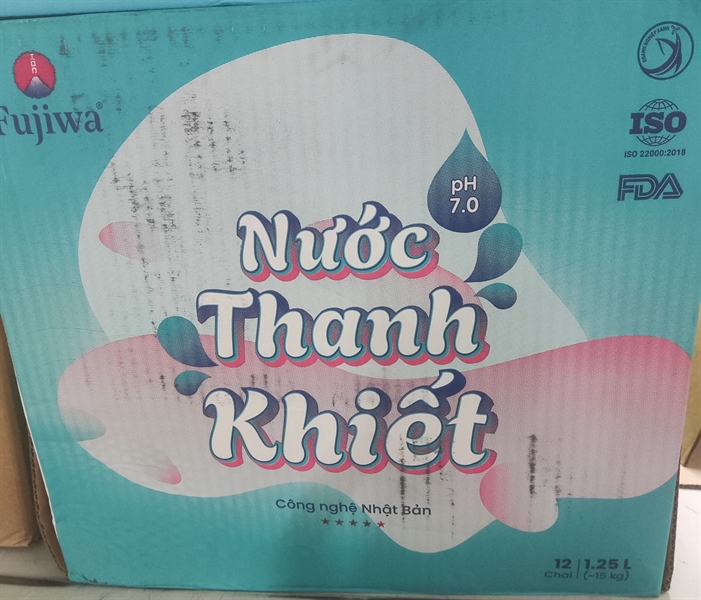 Nước thanh khiết uống thuốc chai 1250ml (T*12chai) - Fujiwa Việt Nam