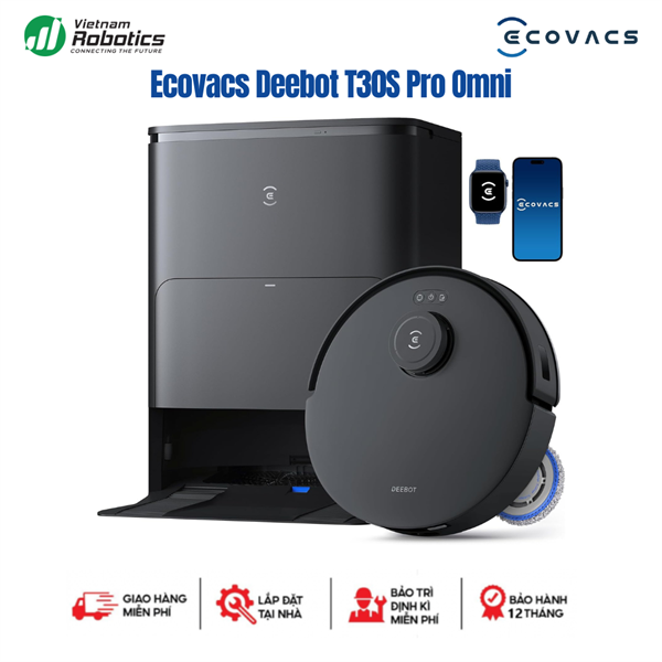 Robot hút bụi lau nhà Ecovacs Deebot T30S Pro OMNI 2025