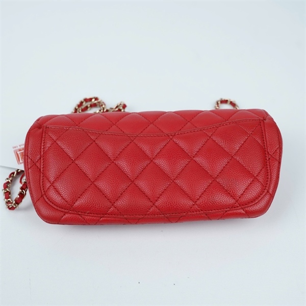 Túi Chanel đỏ (31747546) sz16 (BQ) KG+