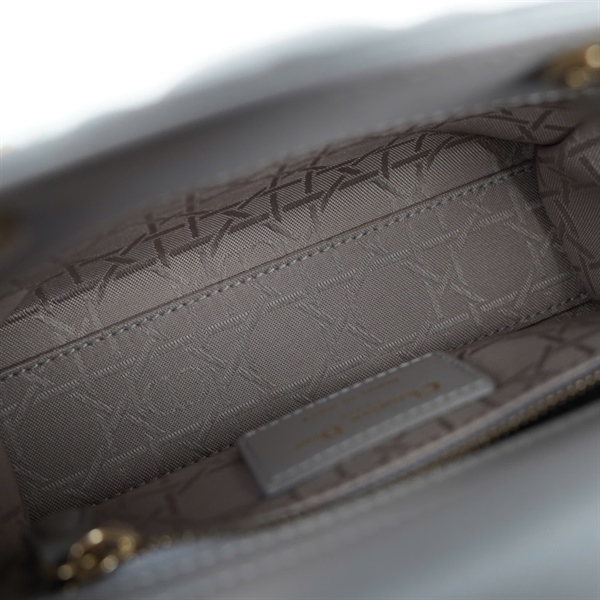 Túi Dior Lady xám (05-BO-0168) szmini (BQ) KG+