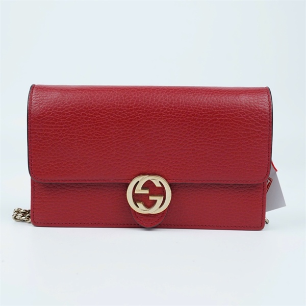 Túi GG Interlocking đỏ (510314-0959) sz19 (BQ) KG+