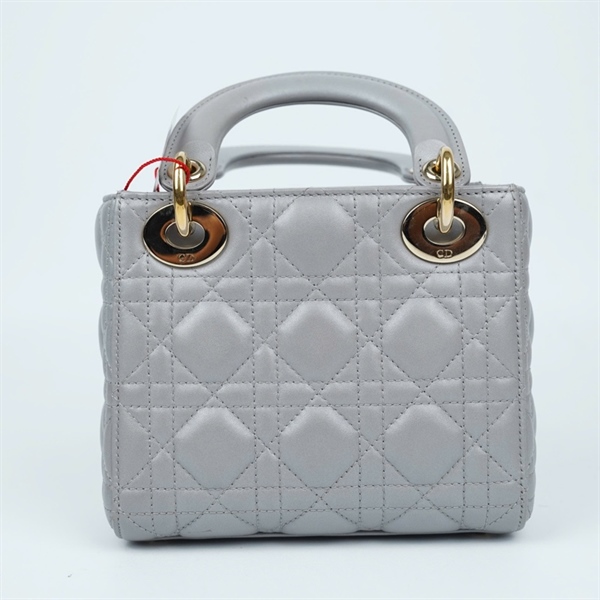 Túi Dior Lady xám (05-BO-0168) szmini (BQ) KG+