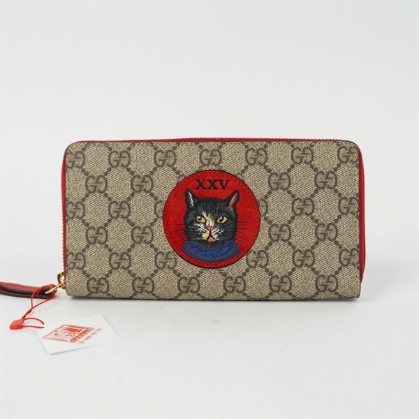 Ví GG zip xám hình mèo (499382-496334) +