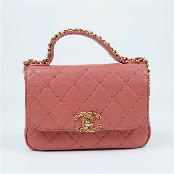 Túi Chanel Infinity hồng đất (28611746) sz20 (BQ) KG+