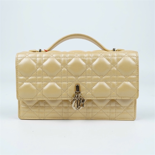 Túi Dior Caro vàng (43-MA-1203) sz21 (BQ) KG+