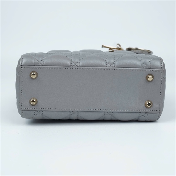 Túi Dior Lady xám (05-BO-0168) szmini (BQ) KG+