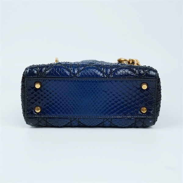 Túi Dior Lady xanh da trăn (04-MA-0917) szmini (BQ) KG+