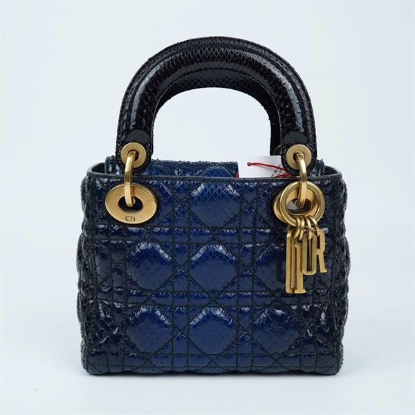 Túi Dior Lady xanh da trăn (04-MA-0917) szmini (BQ) KG+