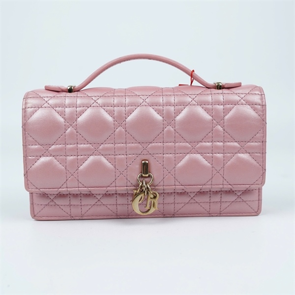 Túi Dior Caro hồng (43-MA-0293) sz21 (BQ) KG+