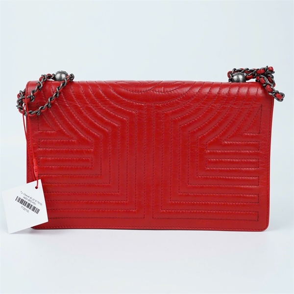 Túi Chanel đỏ (21917816) sz25 (BQ) KG+