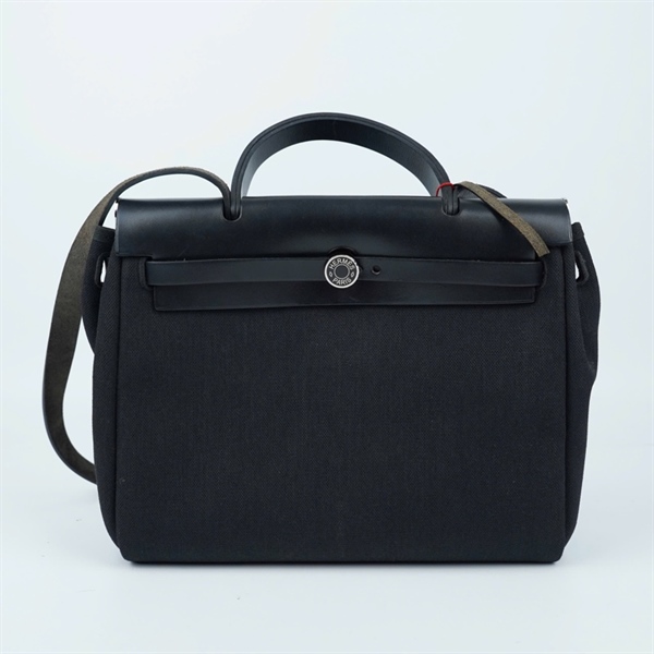 Túi Hermes Herbag đen stamp Z kèm ví+ có lót form sz30 (BQ) KG+