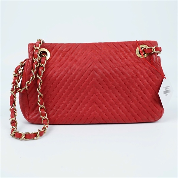 Túi Chanel đỏ (22065251) sz21 (BQ) KG+