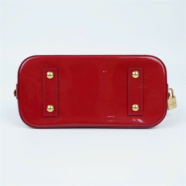 Túi LV Alma hoa đỏ bóng kèm ổ+2 chìa (MI4113) sz23 (BQ) KG+