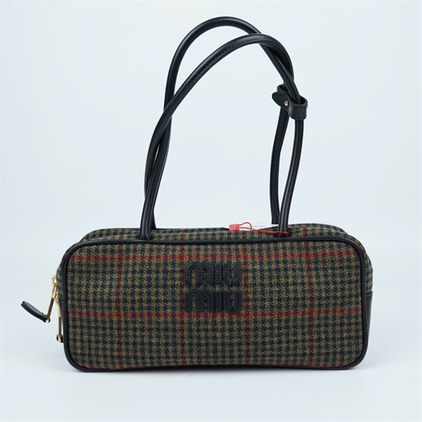 Túi Miu Miu xanh kẻ sọc sz28 (BQ) KG+