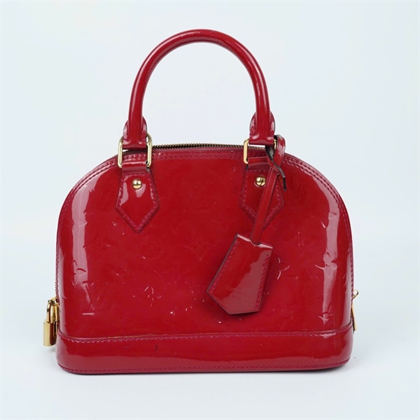 Túi LV Alma hoa đỏ bóng kèm ổ+2 chìa (MI4113) sz23 (BQ) KG+