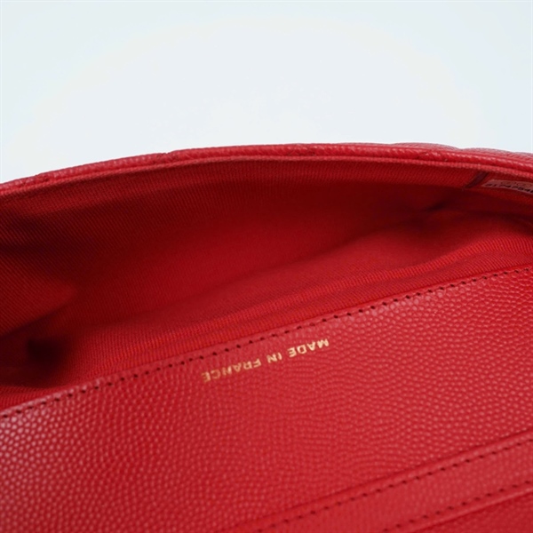 Túi Chanel đỏ (31747546) sz16 (BQ) KG+