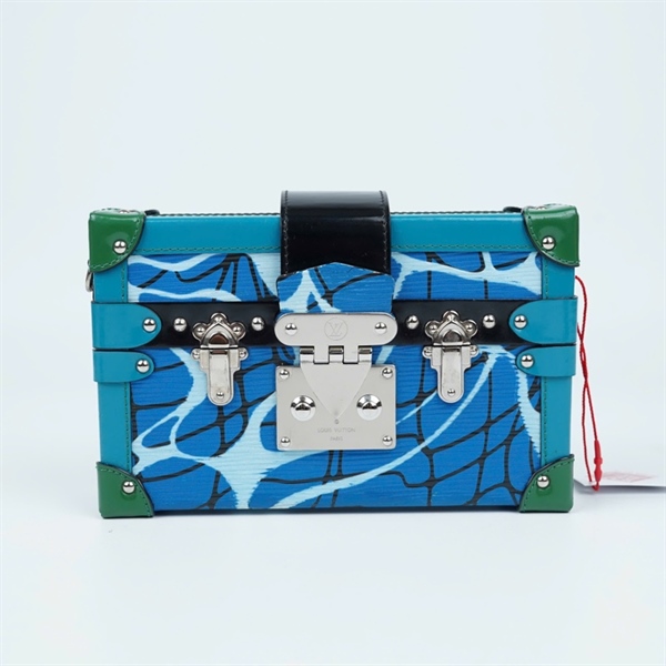 Túi LV Trunk xanh họa tiết (PL4155) sz19 (BQ) KG+