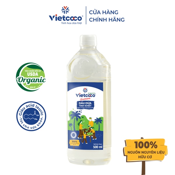 Dầu dừa ép lạnh Vietcoco 500ml