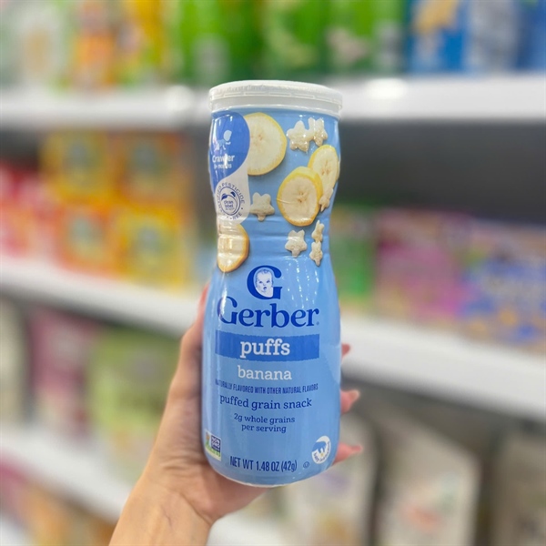Bánh ăn dặm Gerber hũ cao 8M+ 42g Chuối