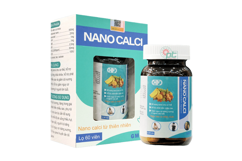 Nano calci từ thiên nhiên (H*60 viên) - Bổ sung canxi hữu cơ vitamin cho cơ thể - Hải Minh