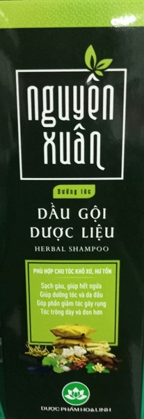 Dầu gội dược liệu Nguyên Xuân dưỡng tóc (Xanh) 260g - Hoa Linh