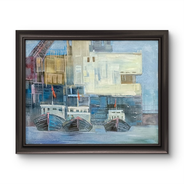 Bến lặng - Ngọc Văn Hạnh - 80x100 cm