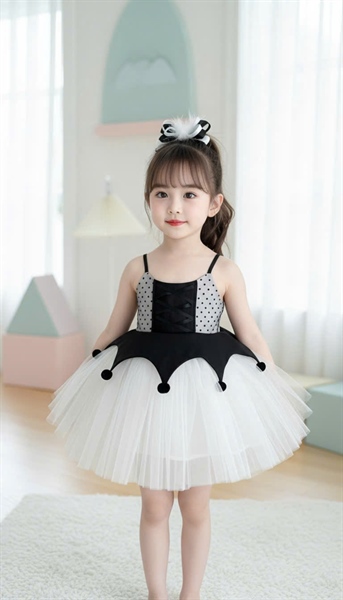 Đầm cc D2910 thiên nga đen