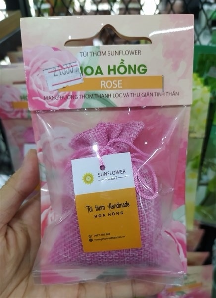 Túi thơm sunflower hoa hồng