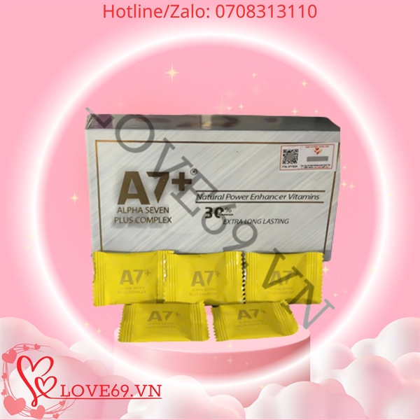 Kẹo Sâm A7 Alpha Seven Plus Complex - Tăng Cường Sinh Lý Nam