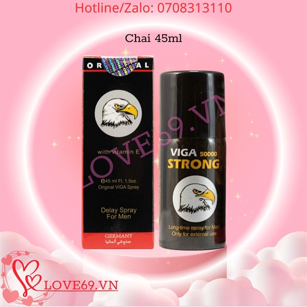 Chai Xịt Kéo Dài Thời Gian Viga 50000 Strong - Chai 45ml