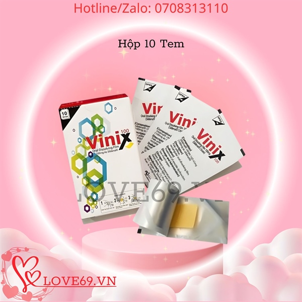 Tem Ngậm Vinix - Hỗ Trợ Cương Dương, Tăng Cường Sinh Lý Nam