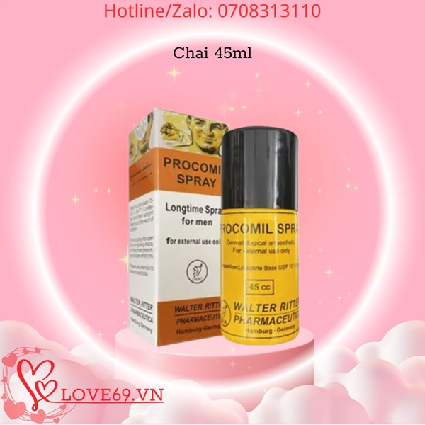 Chai Xịt Kéo Dài Thời Gian Procomil Spray - Chai 45ml